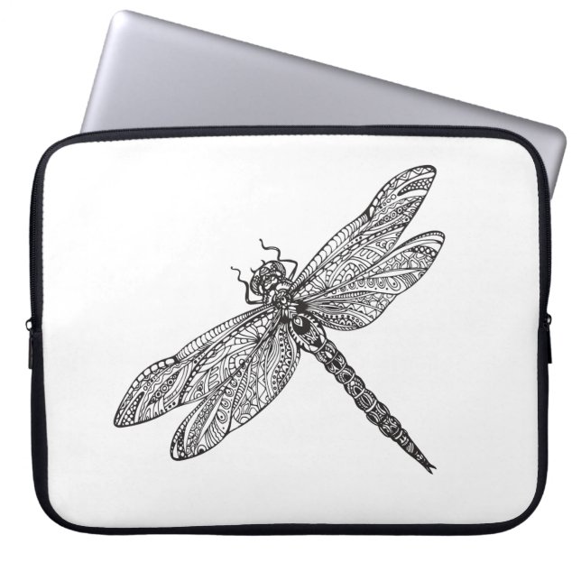 Dragonfly In Style Laptop Sleeve (Front)
