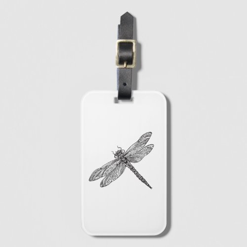 Dragonfly In Style Luggage Tag