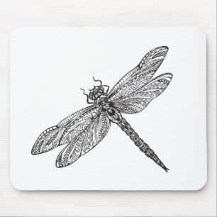 Dragonfly In Style Mouse Pad