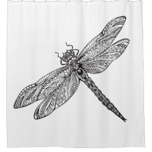 Dragonfly In Style Shower Curtain