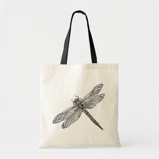 Dragonfly In Style Tote Bag (Front)