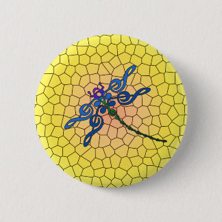Dragonfly in Treble colorful pin