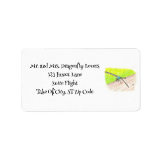 Dragonfly in Watercolor, Custom Address Labels