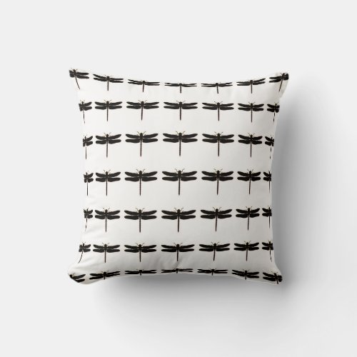 Dragonfly_Indoor_Outdoor_Med Throw Pillow