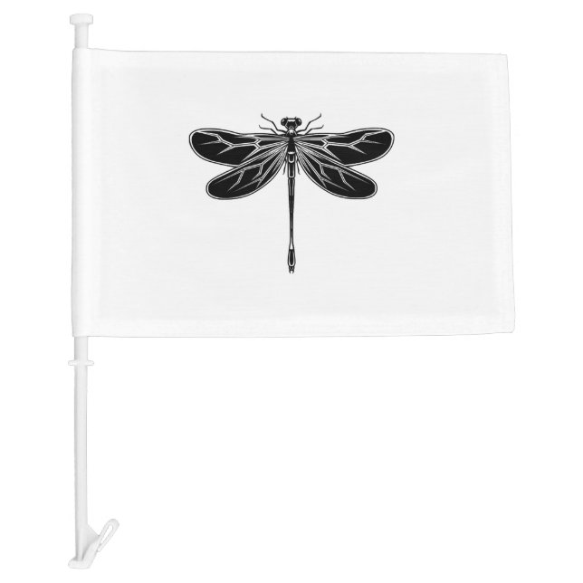 Dragonfly insect car flag (Front)