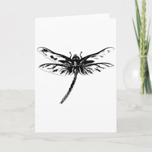 Dragonfly Insect Motif Colorful Wings Insects Drag Card