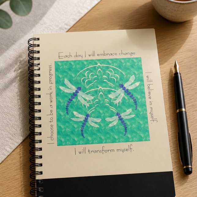 Dragonfly | Inspirational Spiral Notebook (Creator Uploaded)