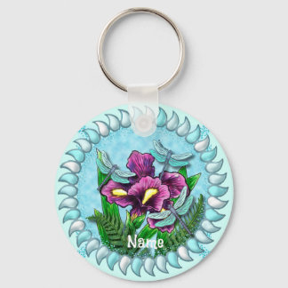 Dragonfly Iris Keychain