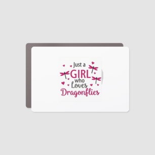 Dragonfly Just A Girl Who Loves Dragonflies T-Shir Car Magnet