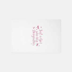 Dragonfly Just A Girl Who Loves Dragonflies T-Shir Rug