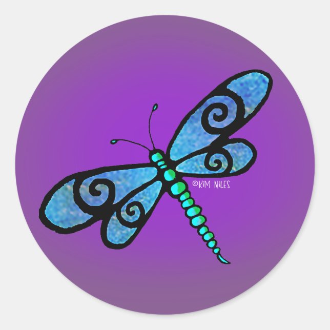 Dragonfly KiniArt Stickers (Front)