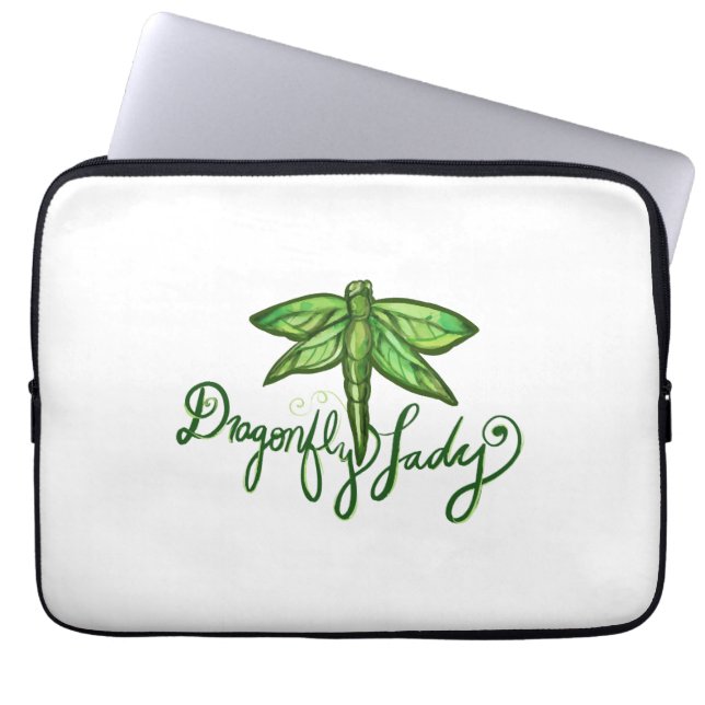 Dragonfly Lady Laptop Sleeve (Front)