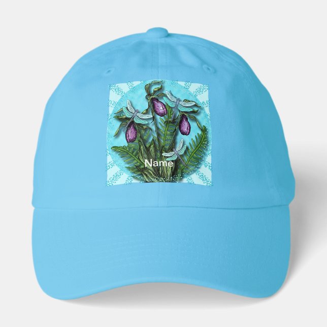 Dragonfly Ladyslipper  Hat (Front)