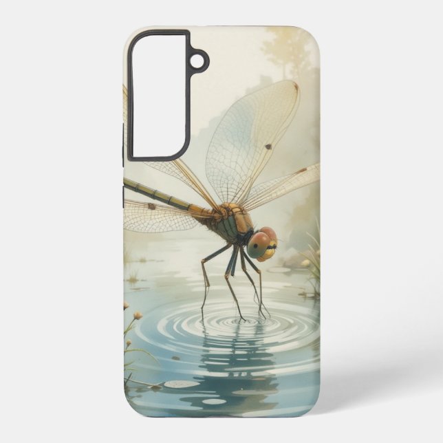 Dragonfly Lake Nature Wildlife Samsung Galaxy Case (Back)