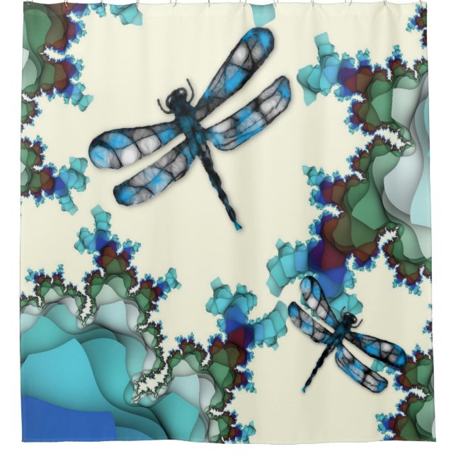 Dragonfly Land Shower Curtain (Front)
