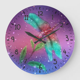 Dragonfly Large Clock