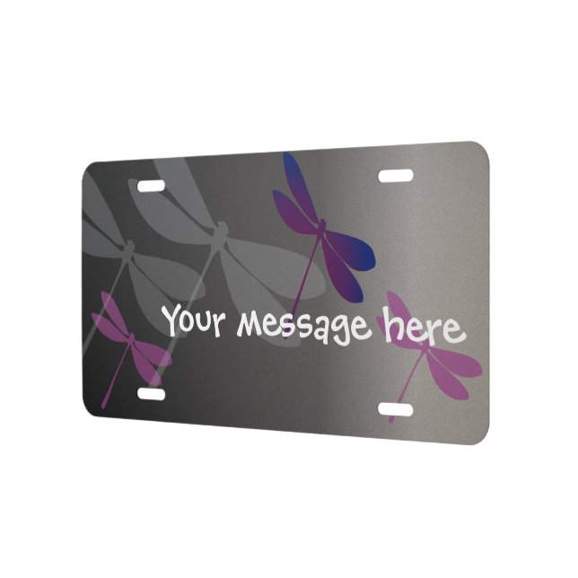 dragonfly license plate (Left)