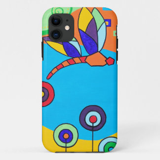 Dragonfly Lolipop Colorful Painting iPhone 11 Case