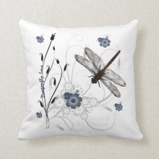 Dragonfly Love Throw Pillow