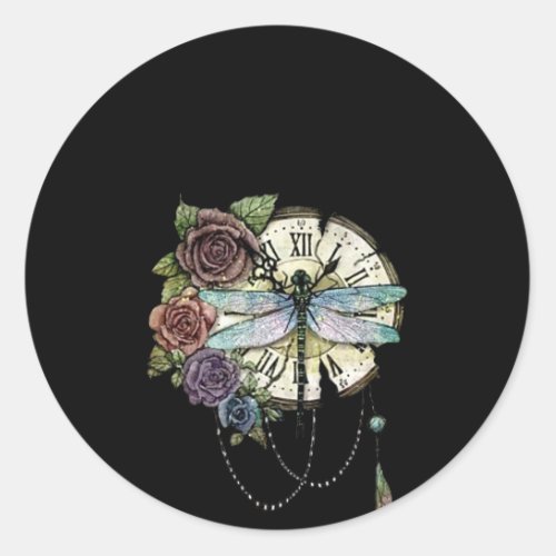 Dragonfly Lover Dream Capcher Dragonfly Classic Round Sticker