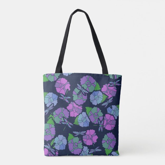 Dragonfly lover tote bag (Back)