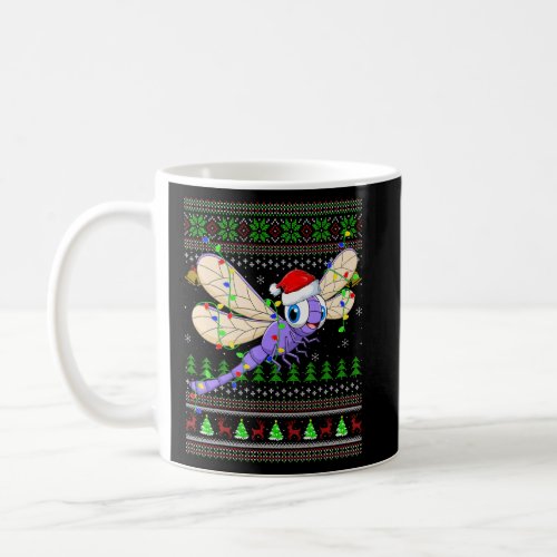 Dragonfly Lover Xmas Santa Dragonfly Ugly Christma Coffee Mug