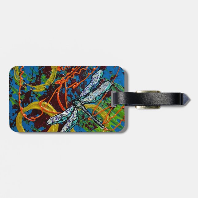 Dragonfly Luggage Tag (Back Horizontal)