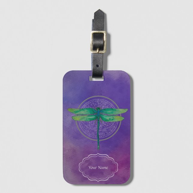 Dragonfly Luggage Tag (Front Vertical)