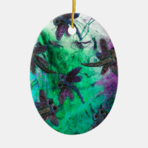 Dragonfly Magic Ceramic Ornament