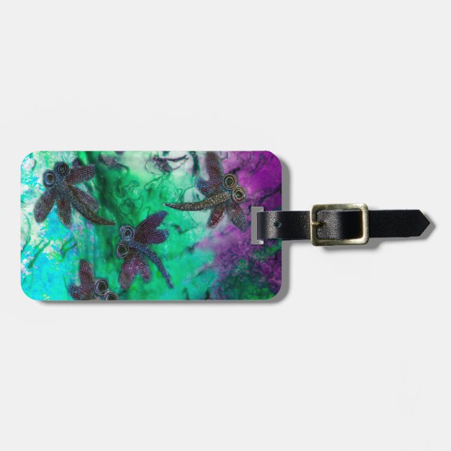 Dragonfly Magic Luggage Tag (Front Horizontal)