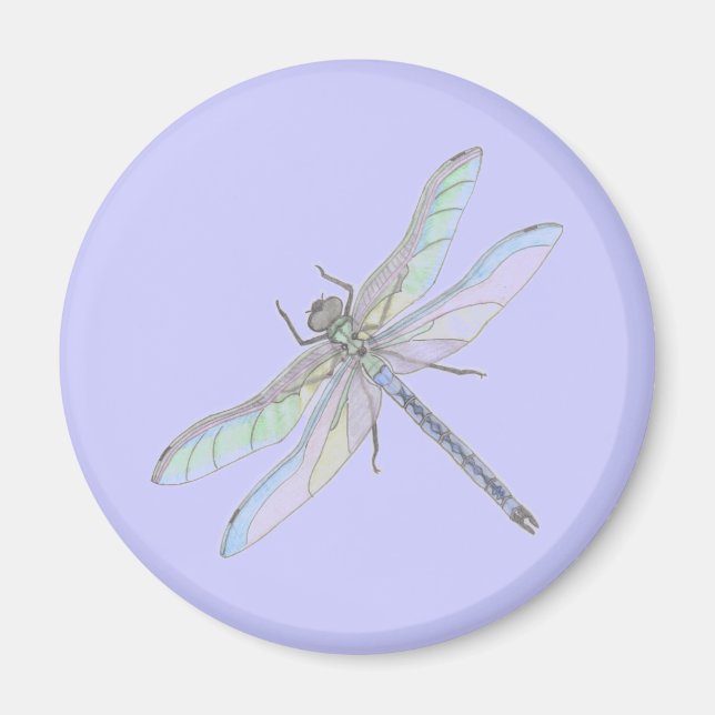 DRAGONFLY magnet (lavender) (Front)