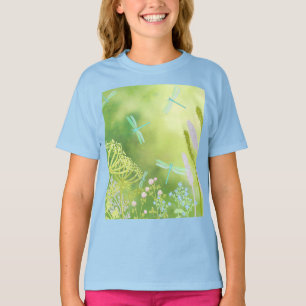 Dragonfly Meadow Desk Mat T-Shirt