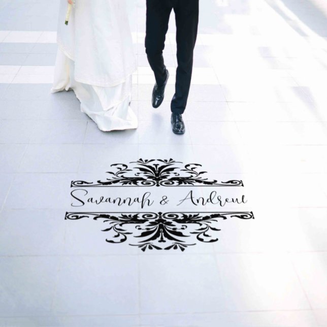 Dragonfly Medieval Renaissance Art Deco Floor Decals (Wedding)