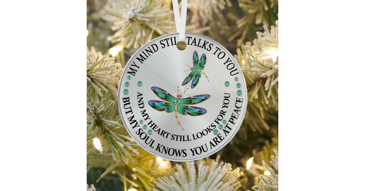 Dragonflies, Dragonfly Gifts, Memorial Ornaments, I Am Always With You  Dragonfly Ornament 