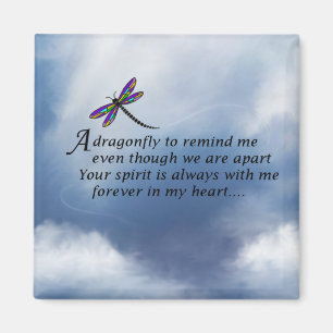 Dragonfly Memorial Poem Magnet