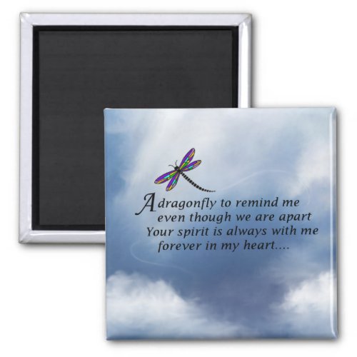 Dragonfly Memorial Poem Magnet