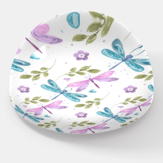 Dragonfly Memories Paperweight (Angled)
