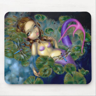 "Dragonfly Mermaid" Mousepad