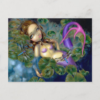 "Dragonfly Mermaid" Postcard