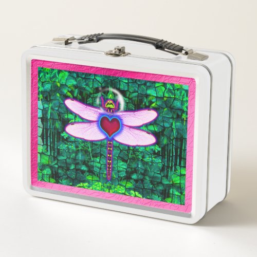 Dragonfly     metal lunch box