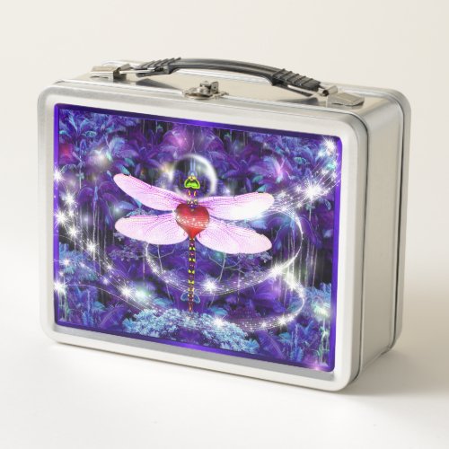 Dragonfly   metal lunch box