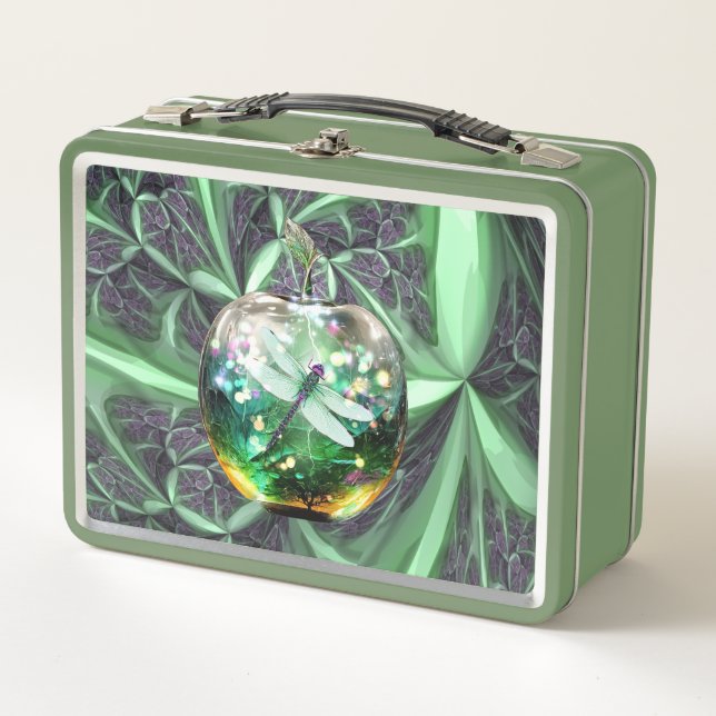Dragonfly   metal lunch box (Front)