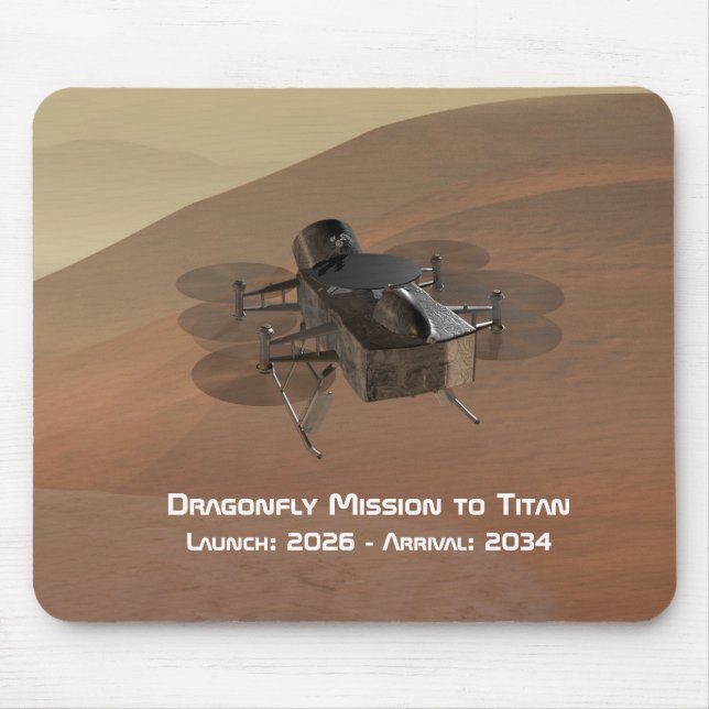 Dragonfly Mission to Titan Mouse Pad (Front)