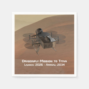 Dragonfly Mission to Titan Napkins