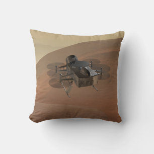 Dragonfly Mission to Titan Throw Pillow