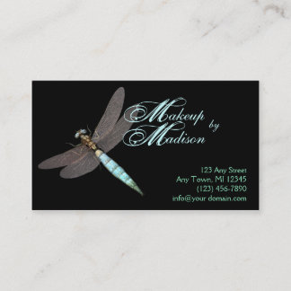 Dragonfly Monogram Business Card
