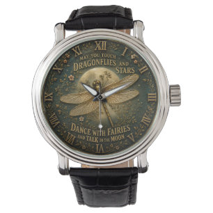 Dragonfly Moon Fairy Garden Cottagecore Fantasy  Watch