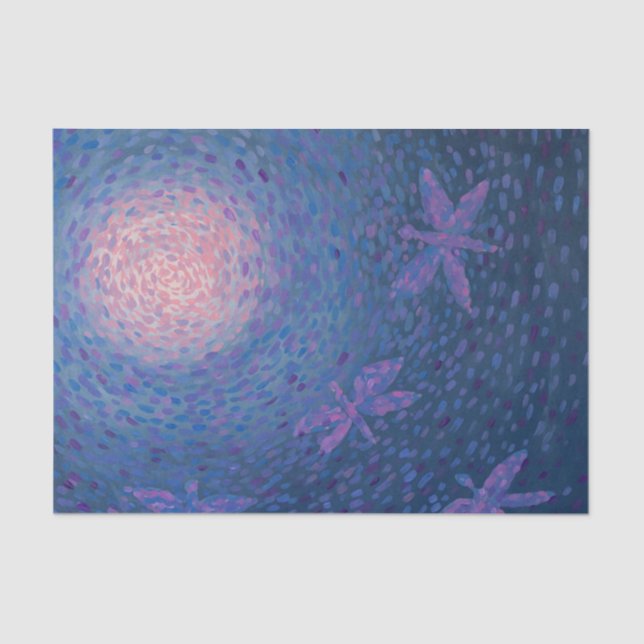 Dragonfly Moon Tissue Paper (Front)