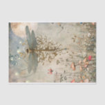 Dragonfly Moonlight in the Fairy Garden Decoupage Tissue Paper