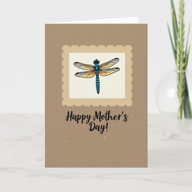 Dragonfly Mothers Day Card (Front)